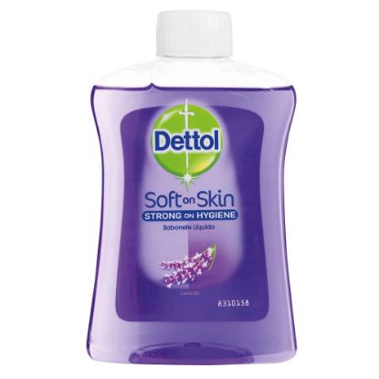Εικόνα της DETTOL LIQUID SOAP REFILL SOFT ON SKIN 250ML   Dettol Κρεμοσάπουνο Λεβάντα & Εκχυλίσματα Σταφυλιού Ανταλλακτικό 250ml