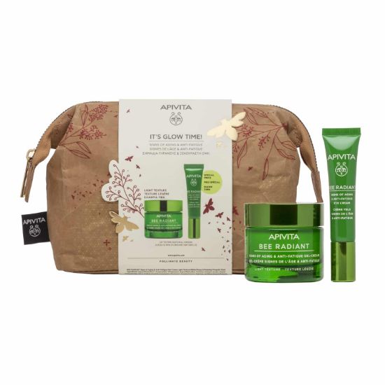 Εικόνα της APIVITA BEE RADIANT LIGHT  & EYE SET    Apivita It's Glow Time Σετ Περιποίησης με Bee Radiant Light Κρέμα Προσώπου Ελαφριάς Υφής, 50ml & Κρέμα Ματιών, 15ml, 1σετ