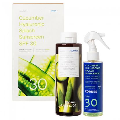 Picture of KORRES HYAL. SPLASH SPF30 150ML+CUCUMBER BAMBOO SHOWER GEL 250ML