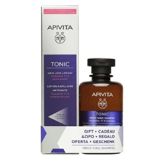 Εικόνα της APIVITA MENS TONIC HAIR LOTION 150ΜL+MENS TONIC SHAMPOO 250ML ΔΩΡΟ- Men's Tonic με Hair Loss Lotion Κατά της Τριχόπτωσης, 150ml & Δώρο Τονωτικό Σαμπουάν για Άνδρες, 250ml