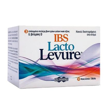 Εικόνα της   UNIPHARMA LACTO LEVURE IBS 30SACH  UniPharma Lacto Levure IBS Συμπλήρωμα Προβιοτικών για Άτομα με Σύνδρομο Ευερέθιστου Εντέρου, 30 Φακελίσκοι