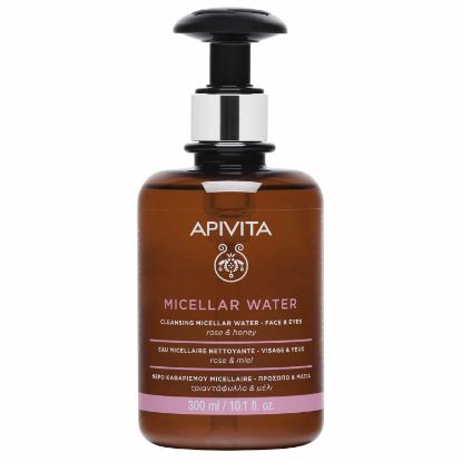 Εικόνα της APIVITA CLEANSING MICELLAR WATER ΝΕΡΟ ΚΑΘΑΡΙΣΜΟΥ MICELLAR ΓΙΑ ΠΡΟΣΩΠΟ & ΜΑΤΙΑ, 300ML.