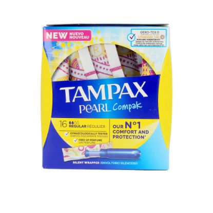 Εικόνα της TAMPAX COMPAK PEARL REGULAR x16   Tampax Pearl Regular Ταμπόν Υψηλής Απορροφητικότητας, 16 τεμάχια