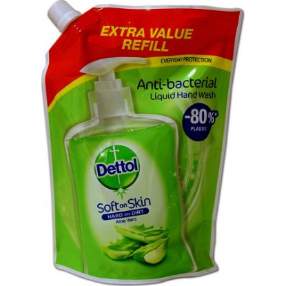 Εικόνα της DETTOL ANTI-BACTERIAL LIQUID HAND WASH REFILL ALOE VERA. Ανταλλακτικό Αντιβακτηριδιακό Κρεμοσάπουνο Aloe Vera, 500ml.