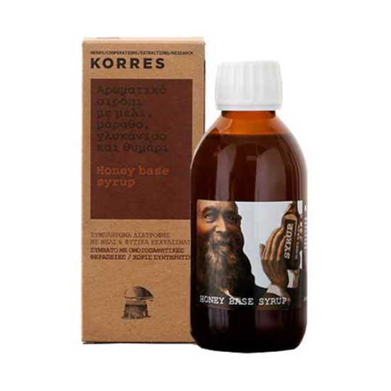 Εικόνα της KORRES HONEY BASE SYRUP ΑΡΩΜΑΤΙΚΟ ΣΙΡΟΠΙ ΣΥΜΠΛΗΡΩΜΑ ΦΙΑΤΡΟΦΗΣ ΜΕ ΜΕΛΙ, ΜΑΡΑΘΟ, ΓΛΥΚΑΝΙΣΟ, 200ML