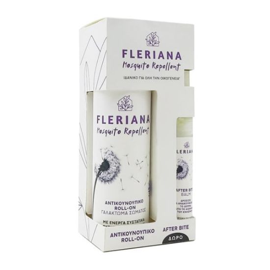 Εικόνα της FLERIANA MOSQUITO REPELLENT ROLL-ON 100ML + GIFT AFTER BITE BALM 7ML