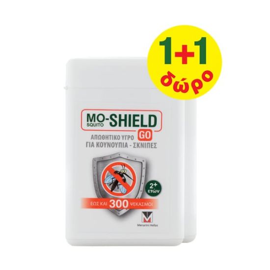 Εικόνα της MO-SHIELD GO 1+1 PROMO PACK - Απωθητικό Σπρέι για Κουνούπια & Σκνίπες, 2x17ml