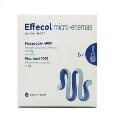 Εικόνα της EFFECOL MICRO-ENEMAS ΜΑCROGOL 4000  6X9G- Μικροκλύσματα Ενηλίκων 6x9gr