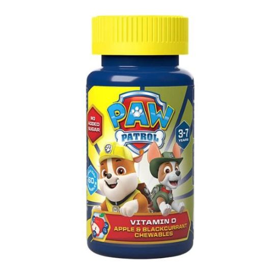 Εικόνα της PAW PATROL VITAMIN D MΗΛΟ ΚΑΙ ΦΡΑΓΚΟΣΤΑΦΥΛΟ  60ΤABS