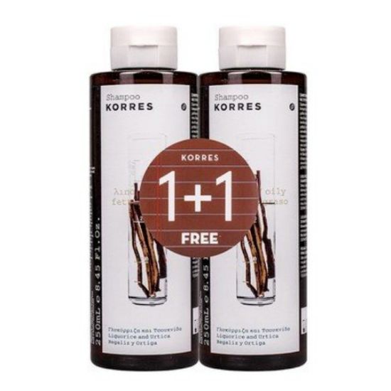 Εικόνα της KORRES SHAMPOO 1+1 ΔΩΡΟ ΓΛΥΚΥΡΡΙΖΑ-ΤΣΟΥΚΝΙΔΑ 2Χ250L