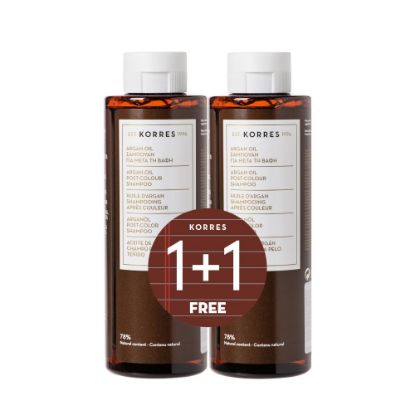 Picture of KORRES SHAMPOO 1+1 ΔΩΡΟ ARGAN OIL ΓΙΑ ΜΕΤΑ ΤΗΝ ΒΑΦΗ 2Χ250ML