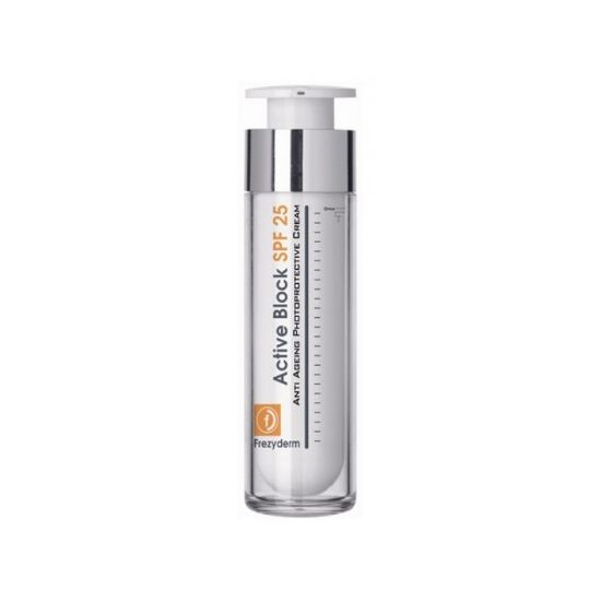 Εικόνα της FREZYDERM ACTIVE BLOCK SPF25 CREAM 50 ML  ΑΝΤΙΓΗΡΑΝΤΙΚΗ ΚΡΕΜΑ ΗΜΕΡΑΣ ΜΕ ΑΝΤΗΛΙΑΚΗ ΠΡΟΣΤΑΣΙΑ SPF25 50ML