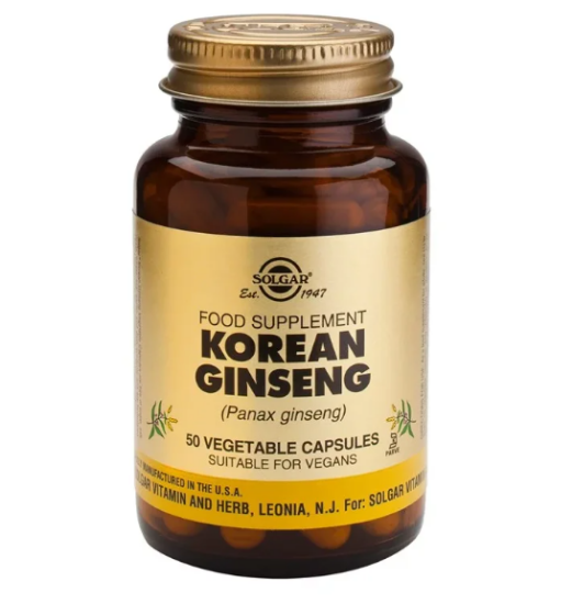 Εικόνα της SOLGAR KOREAN GINSENG ΣΥΜΠΛΗΡΩΜΑ ΔΙΑΤΡΟΦΗΣ ΜΕ ΚΟΡΕΑΤΙΚΟ ΤΖΙΝΣΕΝΓΚ (PANAX) ΓΙΑ ΕΝΕΡΓΕΙΑ & ΤΟΝΩΣΗ ΤΟΥ ΟΡΓΑΝΙΣΜΟΥ - ΙΔΑΝΙΚΟ ΩΣ ΑΝΔΡΙΚΟ ΑΦΡΟΔΙΣΙΑΚΟ, 50 VEGETABLE CAPS.