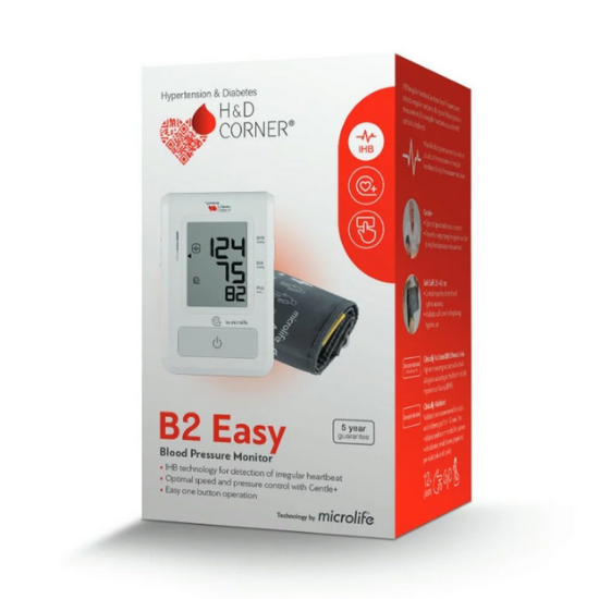 Εικόνα της MICROLIFE ΠΙΕΣΟΜΕΤΡΟ Β2  EASY 1TEM  Ψηφιακό Πιεσόμετρο Μπράτσου BP B2 Easy 1τμχ.