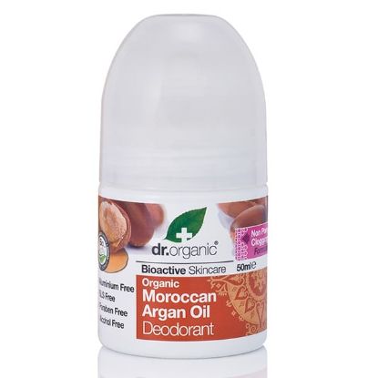 Εικόνα της DR.ORGANIC ARGAN OIL DEODORANT 50ML  Αποσμητικό με Βιολογικό Μαροκινό Έλαιο Αργκάν, 50ml