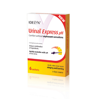 Εικόνα της URINAL EXPRESS PΗ Συμπλήρωμα Διατροφής Ιδανικό για Επώδυνες Ουρολοιμώξεις 6 φακελάκια των 6,2 γραμμαρίων.