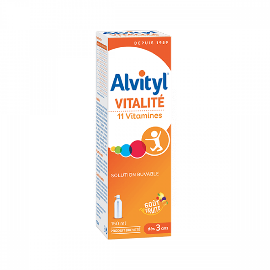Εικόνα της ALVITYL VITALITE 11VITAM. 150ML +3YEARS 150ML  ALVITYL Vitalite 11 Vitamins Syrup Πολυβιταμινούχο Σιρόπι Συμπλήρωμα Διατροφής για Παιδιά 150ml
