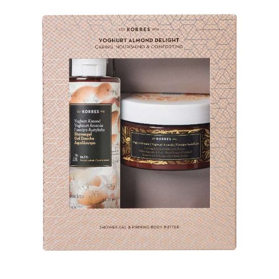 Εικόνα της KORRES YOGURT ALMOND DELIGHT BODY BUTTER 200ML + SHOWERGEL 200ML   Korres Set Γιαούρτι Αμυγδάλου Body Butter 200ml & Korres Αφρόλουτρο Γιαούρτι Αμυγδάλου 250ml