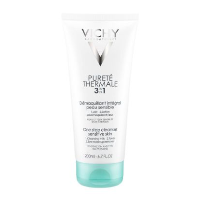 Εικόνα της VICHY PURETE THERMALE  3 IN 1 ONE STEP CLEANSER 200ML   Vichy Purete Thermale Integral 3 in 1, Γαλάκτωμα Καθαρισμού & Ντεμακιγιάζ 200ml