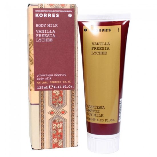 Picture of KORRES BODY MILK VANILLA FREESIA LYCHEE 125ML ΓΑΛΑΚΤΩΜΑ ΣΩΜΑΤΟΣ BODY MILK VANILLA FREESIA LYCHEE 125ML