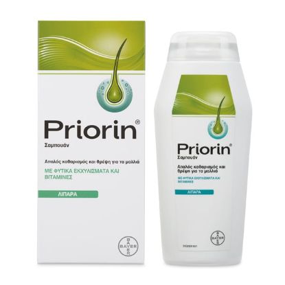 Εικόνα της PRIORIN SHAMPOO OILY  HAIR 200ML - Σαμπουάν Κατά της Τριχόπτωσης για Λιπαρά Μαλλιά 200ml