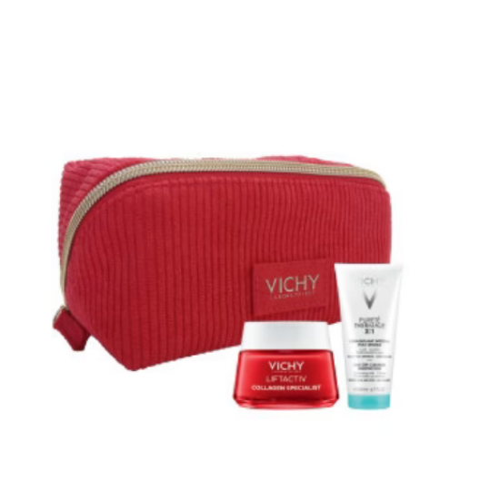 Picture of VICHY PROMO LIFTACTIV COLLAGEN 50ML+PURETE THERMALE 3IN1 100ML FREE  Vichy Promo Liftactiv Collagen Specialist - Αντιγηραντική Κρέμα, 50ml + Δώρο Vichy Purete Thermale 3in1 One Cleanser - Γαλάκτωμα Καθαρισμού, 100ml