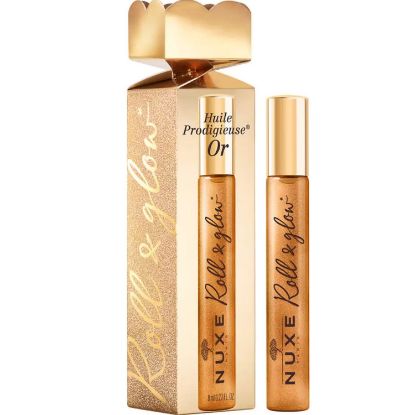 Εικόνα της NUXE HUILE PRODIGIEUSE OR ROLL-ON GLOW 8ML    Nuxe Huile Prodigieuse Or Πακέτο Promo Roll & Glow Ιριδίζον Ξηρό Λάδι Για Πρόσωπο, Σώμα & Μαλλιά 8ml