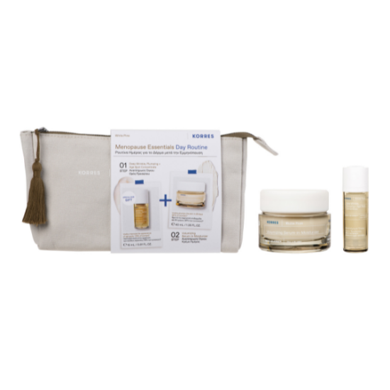 Picture of KORRES PROMO MENOPAUSE ESSENTIALS DAY ROYTINE ΚΡΕΜΑ ΗΜΕΡΑΣ ΓΙΑ ΑΝΑΠΛΗΡΩΣΗ ΟΓΚΟΥ 40ML & ΟΡΟΣ ΠΡΟΣΩΠΟΥ ΔΩΡΟ 15ML