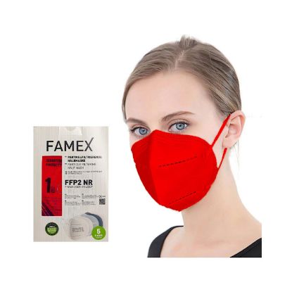 Picture of FAMEX ΜΑΣΚΕΣ ΕΝΗΛΙΚΩΝ FFP2 ΚΟΚΚΙΝΗ 10ΤΕΜ