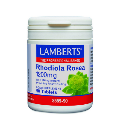 Picture of LAMBERTS RHODIOLA ROSEA ΑΥΞΑΝΕΙ ΤΗΝ ΑΝΤΟΧΗ & ΤΗ ΔΥΝΑΜΗ ΤΟΥ ΟΡΓΑΝΙΣΜΟΥ 1200MG, 90 TABS.