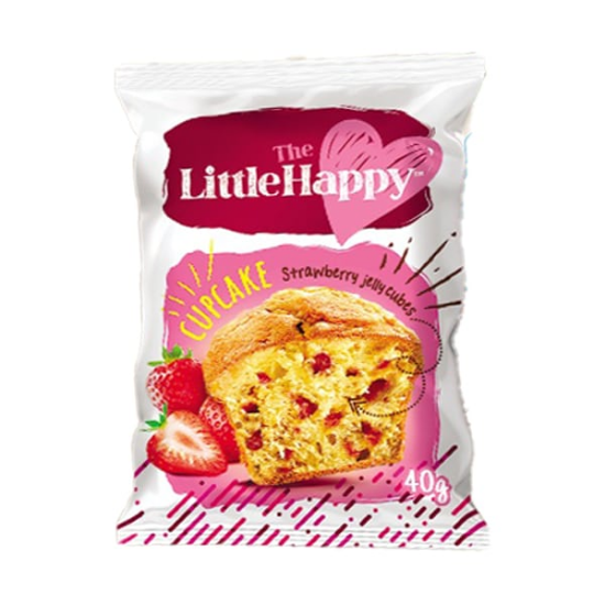 Picture of THE LITTLE HAPPY CUPCAKE STRAWBERRY 1TEM 40GR