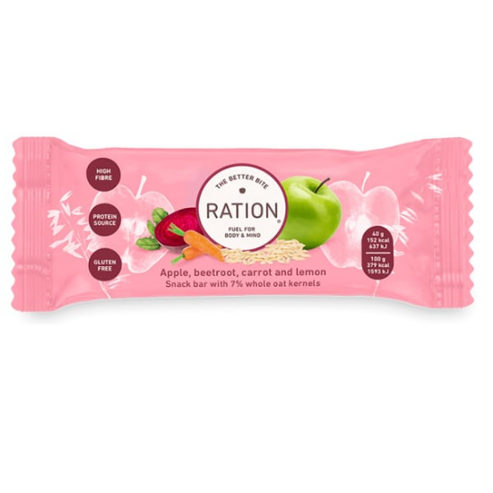 Picture of RATION BAR APPLE BEETROOT CARROT LEMON 40GR