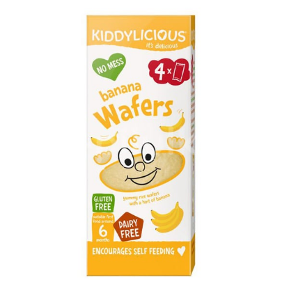 Picture of KIDDYLICIOUS WAFERS 6m+ BANANA 4TEM x 4GR