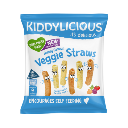 Picture of KIDDYLICIOUS STRAWS 9m+ CHEESY 12GR