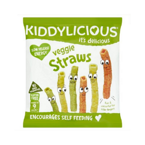 Εικόνα της KIDDYLICIOUS STRAWS 9m+ VEGGIE ΚΑΛΑΜΑΚΙΑ ΛΑΧΑΝΙΚΩΝ 12GR