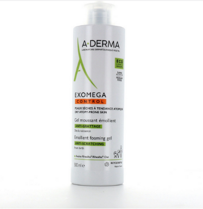 Εικόνα της A-DERMA EXOMEGA CONTROL GEL MOUSSANT EMOLLIENT Αφρός Καθημερινής Χρήσης για το Ατοπικό & Πολύ Ξηρό Δέρμα, 500ML
