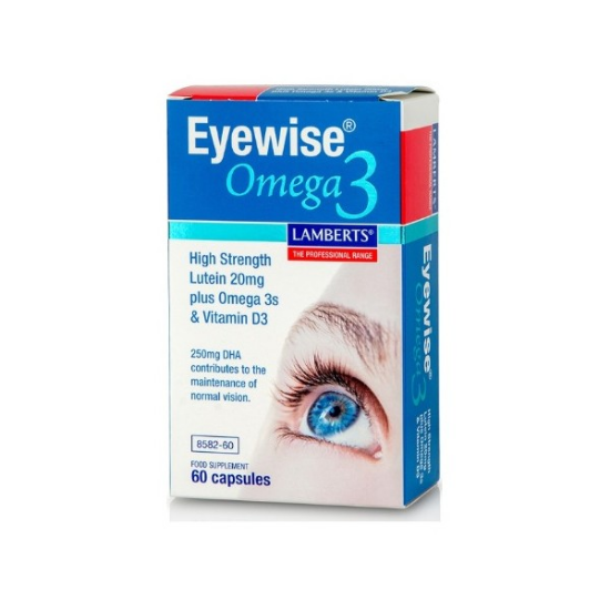 Εικόνα της LAMBERTS EYEWISE OMEGA 3 60CAPS - Φόρμουλα για την Καλή Υγεία των Ματιών με ιχθυέλαιο, λουτεΐνη & ζεαξανθίνη 60Caps