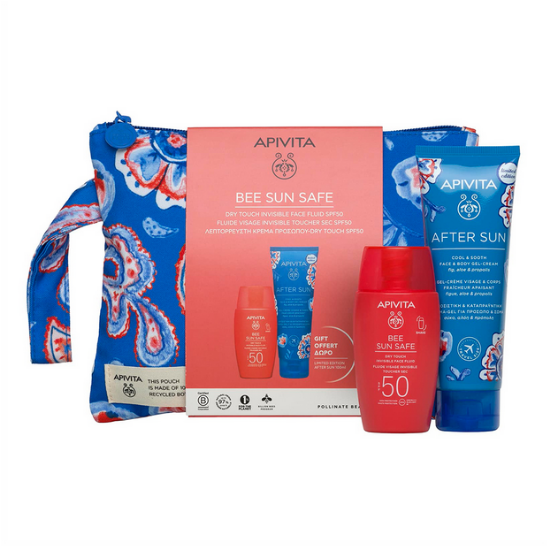 Εικόνα της APIVITA BEE SUN SAFE DRY TOUCH FLUIDE SPF50 50ML + AFTER SUN 100ML GIFT