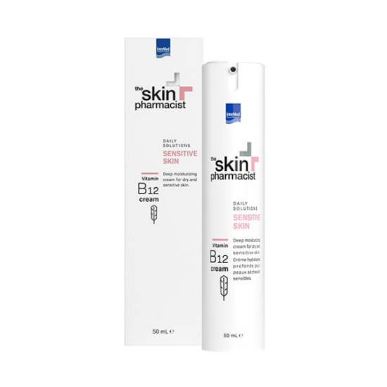 Εικόνα της THE SKIN PHARMACIST SENSITIVE SKIN B12 CREAM, ΕΝΥΔΑΤΙΚΗ ΚΡΕΜΑ ΠΡΟΣΩΠΟΥ ΓΙΑ ΞΗΡΕΣ-ΕΥΑΙΣΘΗΤΕΣ ΕΠΙΔΕΡΜΙΔΕΣ, 50ML