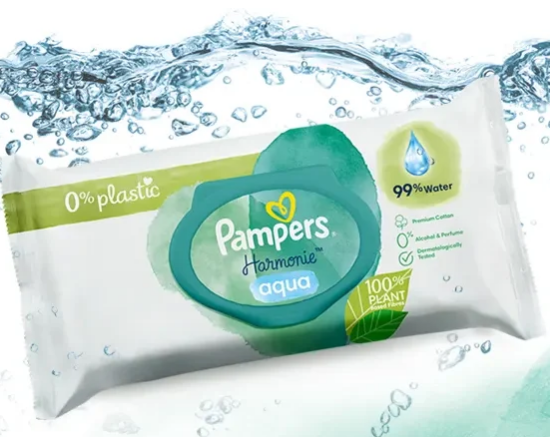 Εικόνα της PAMPERS HARMONIE AQUA 48 WIPES