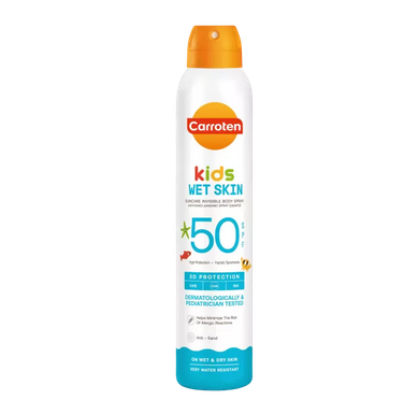 Εικόνα της CARROTEN KIDS WET SKIN SUNCARE INVISIBLE BODY SPRAY SPF50, ΔΙΑΦΑΝΟ ΠΑΙΔΙΚΟ ΑΝΤΗΛΙΑΚΟ ΣΩΜΑΤΟΣ ΣΕ ΣΠΡΕΙ, 200ML